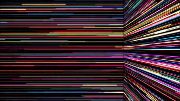 Fond Coloré Abstrait Avec Des Lignes Lumineuses Papier Peint Animé — Video