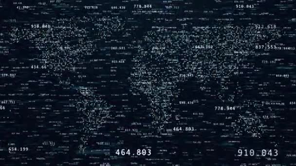 Animazione Introduttiva Astratta Con Grafici Numeri Volatili Figure Diagrammi Finanziari — Video Stock