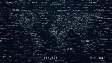 Arkaplanda dünya haritası olan mali rakamlar ve diyagramlar