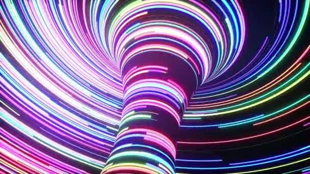 Abstract 3D space with dynamic glow surface — Video