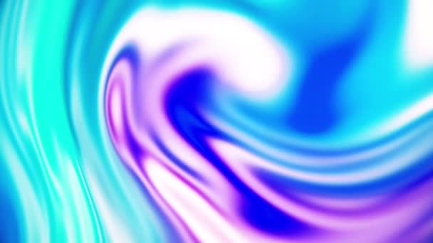 Dynamisch geanimeerd behang in holografische kleur, 4K abstracte achtergrond — Stockvideo