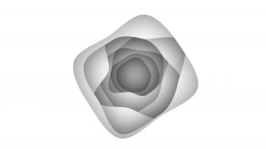 Canlandırılmış canlı duvar kağıdı, soyut beyaz dalgalı çoklu katmanlar