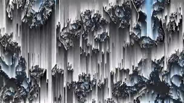 Animação dinâmica na cor holográfica com efeito de separação de pixels — Vídeo de Stock