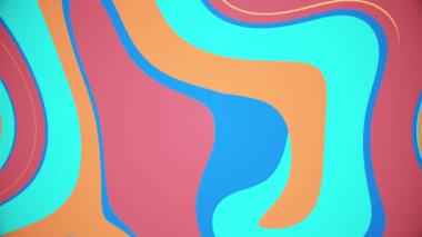 Türbülans ve yer değiştirme efektleriyle soyut renkli animasyon