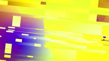 Arıza ve piksel sıralama efektleri 2B animasyon ile soyut pikselleme animasyonu