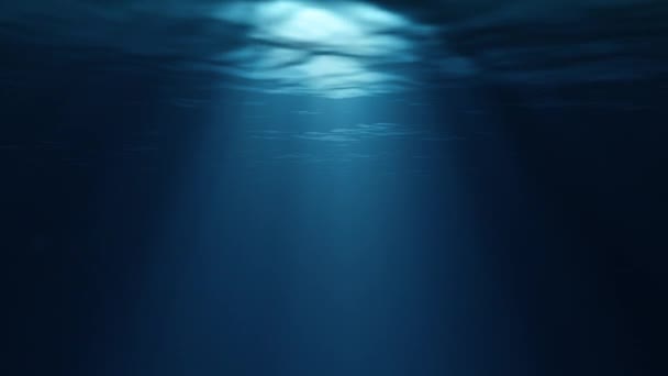 Beautiful Animation Light Underwater Caribbean Lagoon Seamless Background — ストック動画