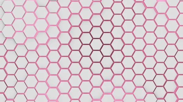 Pattern Wallpaper Turbulent Displaced Hexagons Tiles Light Pink Background Wallpaper — Zdjęcie stockowe