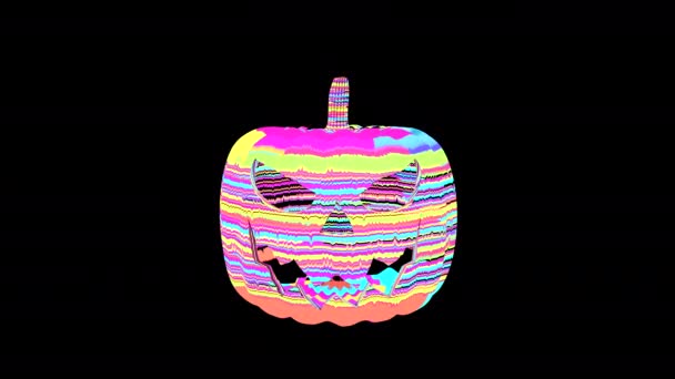 Rossz Jack Mack Holografikus Felülettel Halloween Animáció — Stock videók