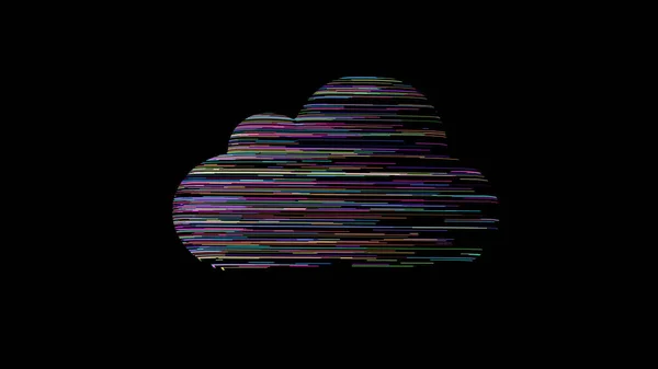 Meta Cloud Ilustração Símbolo Tecnologia Nuvem Mundo Digital Moderno Com — Fotografia de Stock