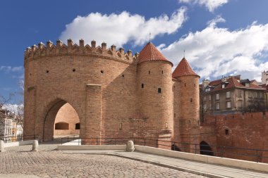 Polonya görülecek. Rönesans barbican Varşova tarihi kent
