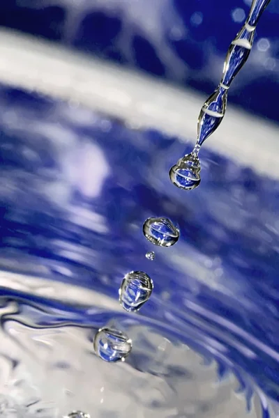 Blue fresh drops. — Stock Photo, Image