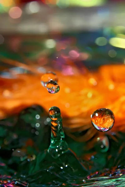 Optimistic drops of water — Stock Photo, Image