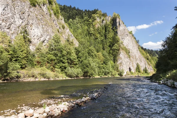 Sights of Poland - beautiful mountain river Dunajec. — Stock Photo, Image