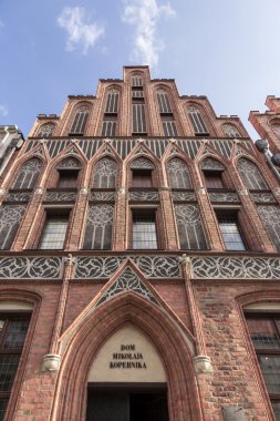 Torun'da Copernicus evi. Copernicus ev şehir.