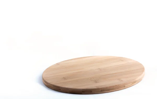 Wood desk on white background — Stock Photo, Image