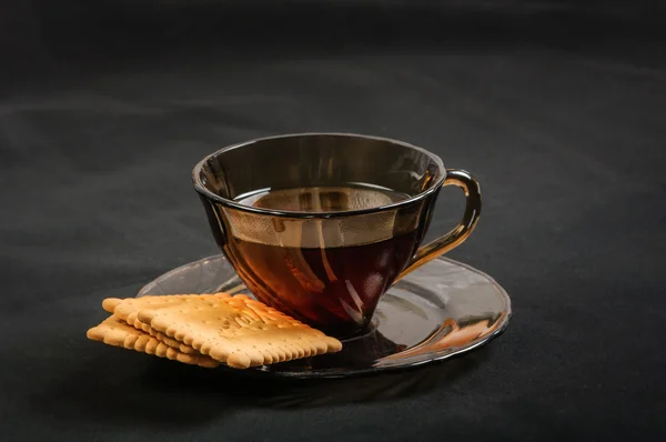 Cup of tea with biscuits — Stock Photo, Image