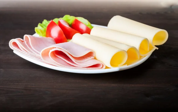 Käse und Schinken — Stockfoto