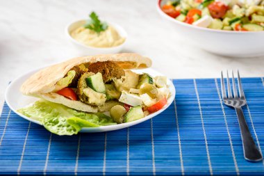 Falafel - bir tabak Akdeniz ve Arap mutfağı.