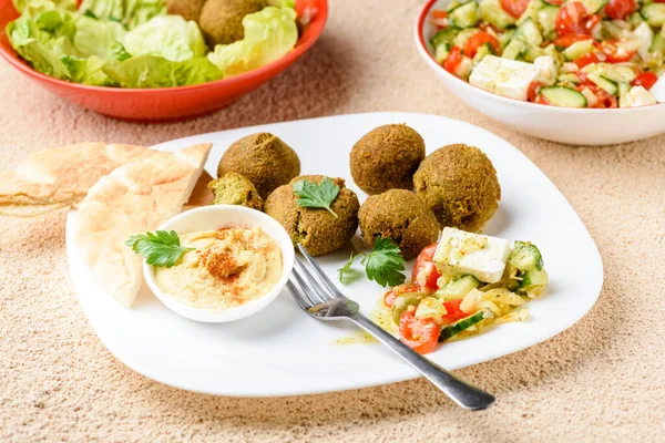 Falafel Een Gerecht Uit Mediterrane Arabische Keuken — Stockfoto