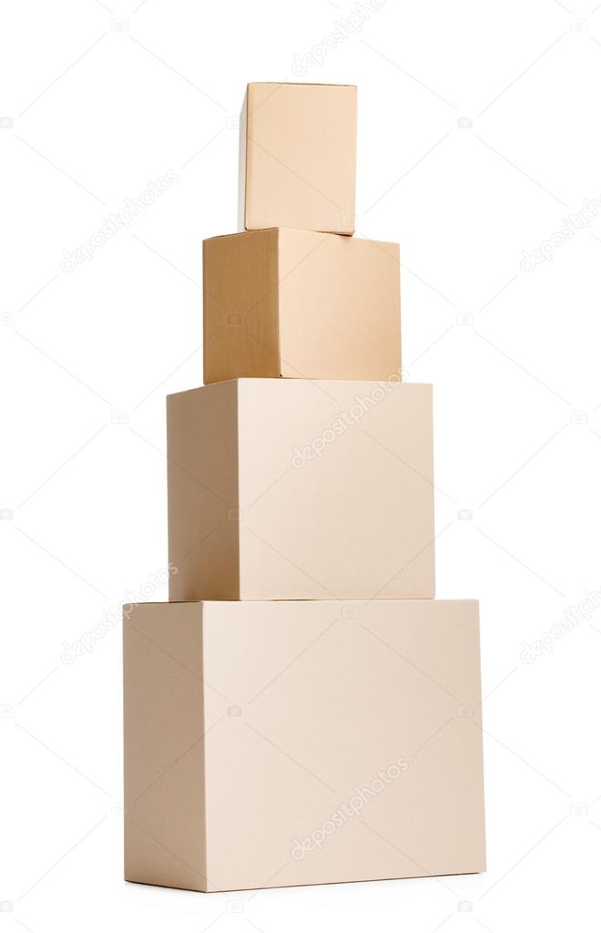 Set of four boxes