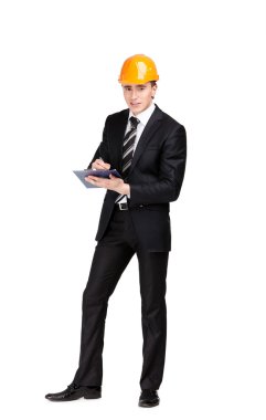 kask içinde notlar adam yapma