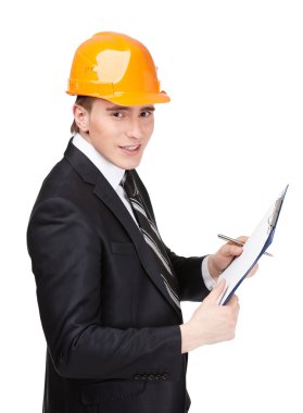 kask içinde notlar adam yapma