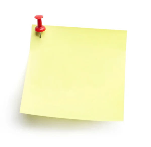 Yellow note paper — Stock Photo, Image