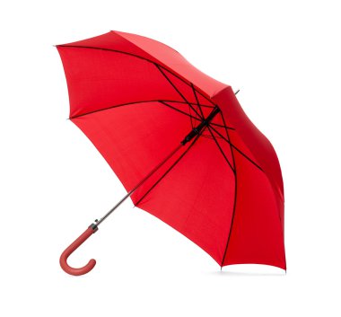 Opened red umbrella clipart