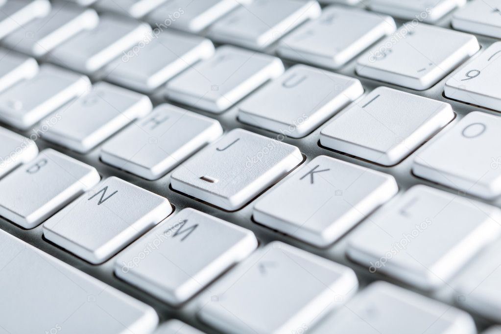 Close up of keyboard of a laptop