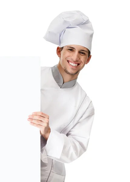 Looking out chef cook — Stock Photo, Image