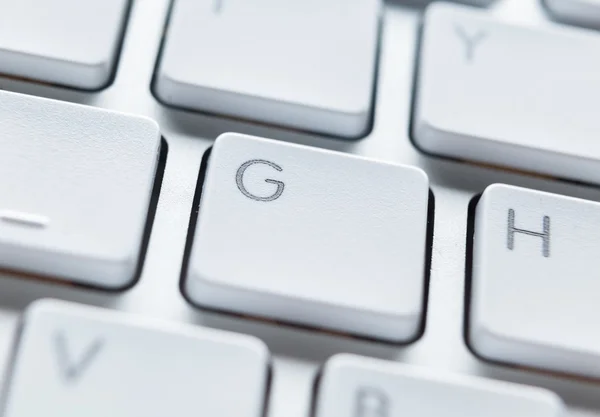 Vista de cerca de las teclas del teclado del ordenador — Foto de Stock