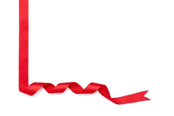 Red ribbon for gift wrapping — Stock Photo, Image