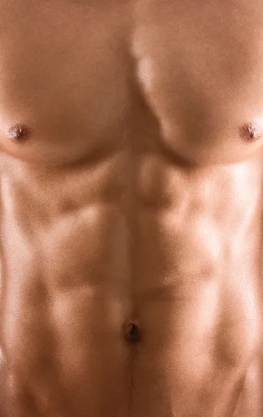 Sexy cuerpo de desnudo muscular hombre — Foto de Stock