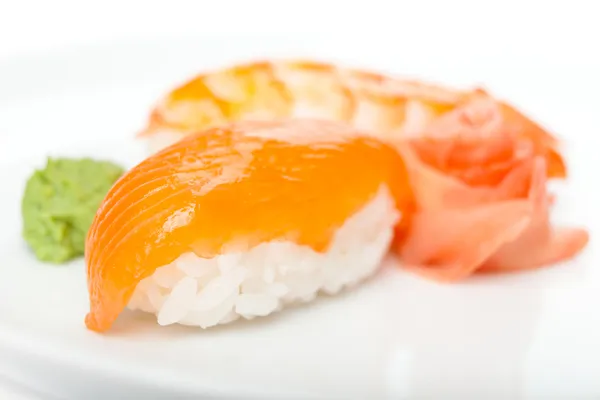 Nigiri sushi z bliska — Zdjęcie stockowe