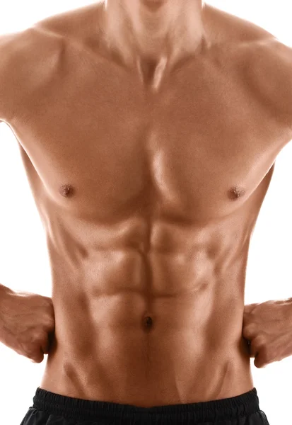 Sexy ciało muskularny mężczyzna — Zdjęcie stockowe