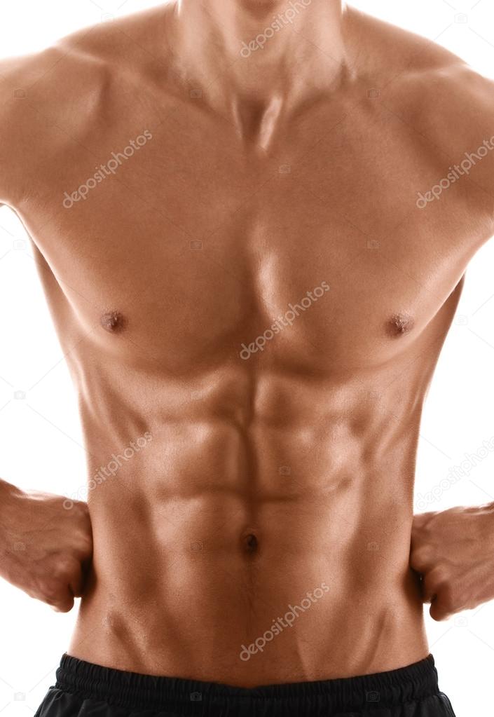 Sexy body of muscular man