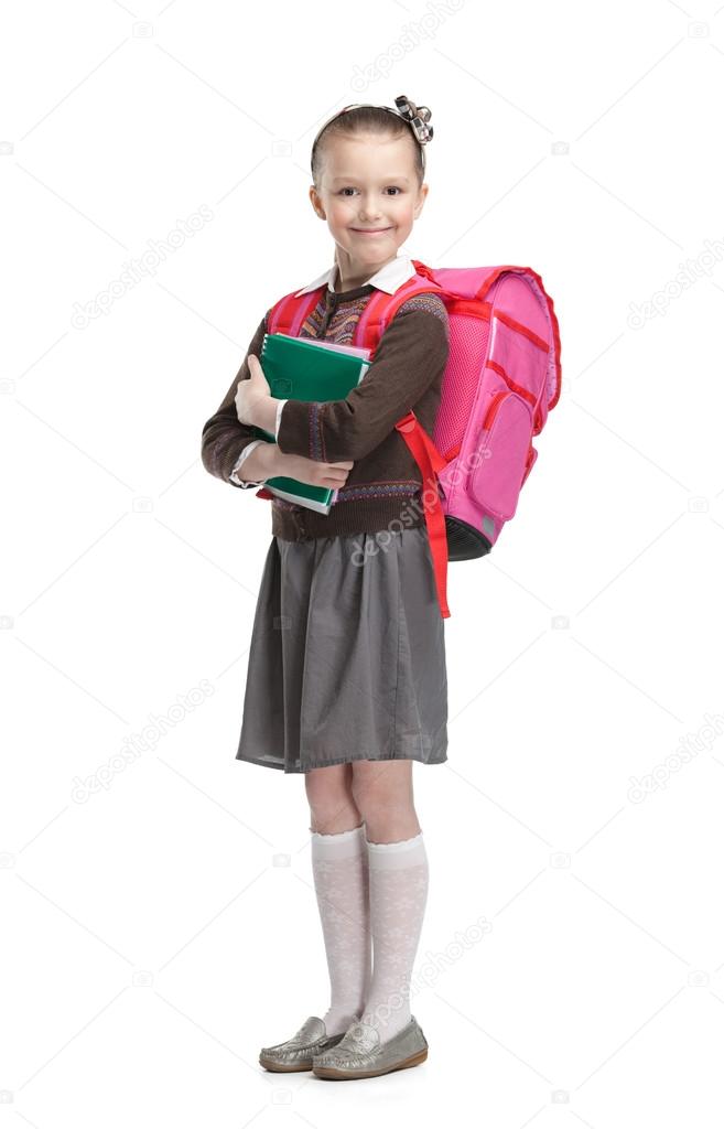 Pupil with copybooks