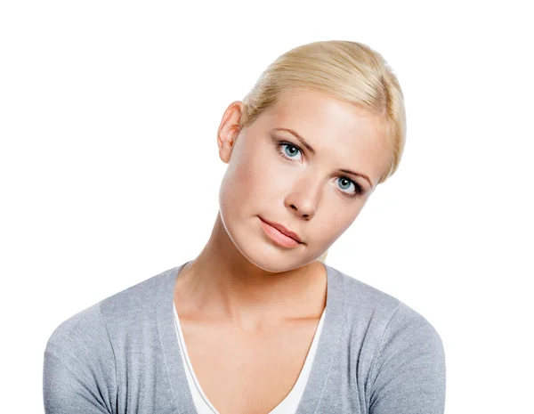 Portrait of tired girl — Stock Photo, Image