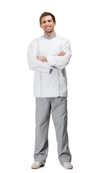 Retrato de comprimento total do cozinheiro — Fotografia de Stock