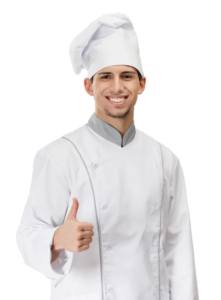 Chef cuoco pollice su — Foto Stock