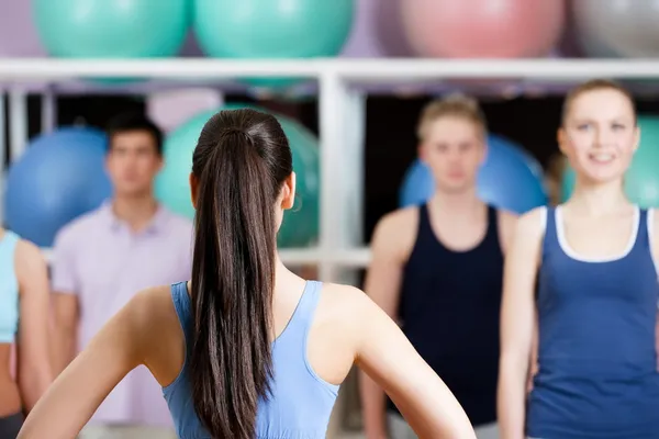 Group of at the gym — Stock Photo, Image