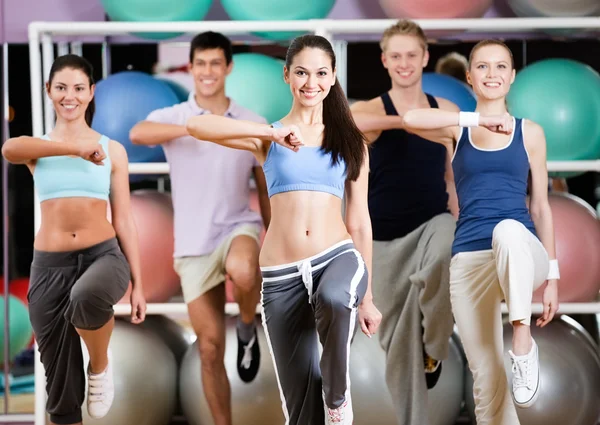 Group of athletic at the gym Stock Image