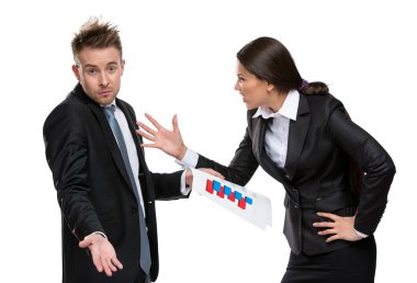 iş kadın bağırır menajeri