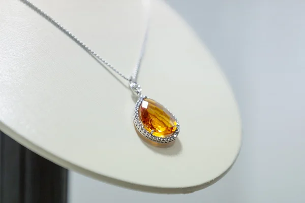 Close up van sapphire ketting — Stockfoto