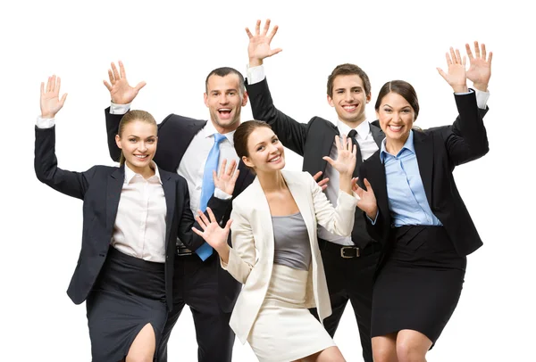 Group of glad executives — Stock Photo, Image