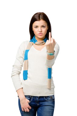 Genç müstehcen jest ile