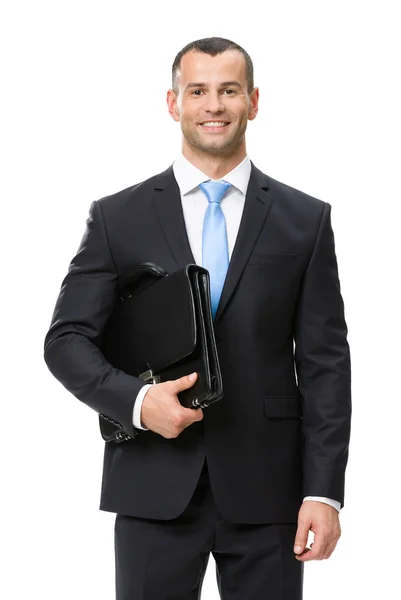 Businessman keeping case — Stock Photo, Image