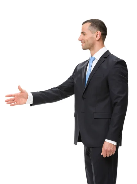 Businessman handshake gesturing — Stock Photo, Image