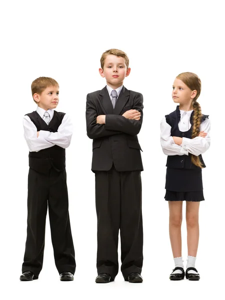 Niños pequeños con las manos cruzadas — Foto de Stock