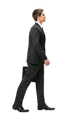 büyük işadamı ile yürüyen profili